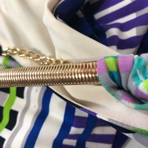 Eliza J Multicolored Jersey Maxi Halter Dress - Picture 7 of 8